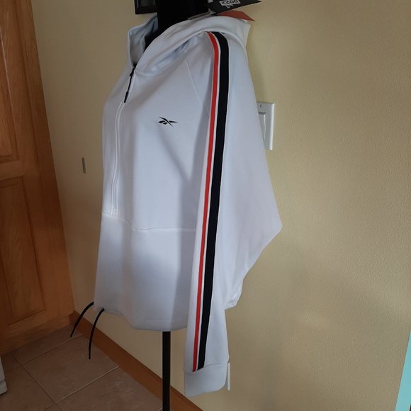 Reebok Speedwick Wicking White Athletic Jacket - Picture 4 of 13